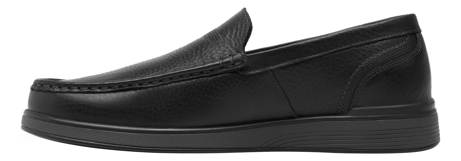 MOCASINES HOMBRE FLEXI CUERO NEGRO JUKO - 3
