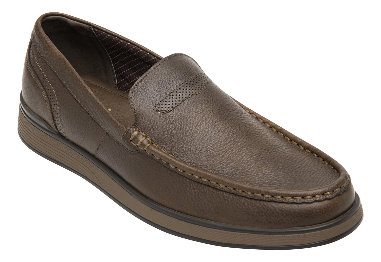 MOCASINES HOMBRE FLEXI CUERO CAFE JUKO - 2