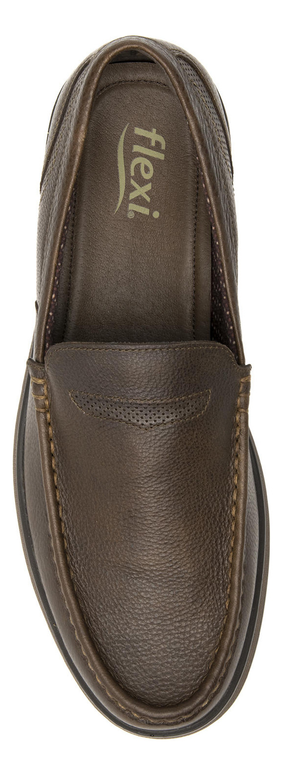 MOCASINES HOMBRE FLEXI CUERO CAFE JUKO - 7