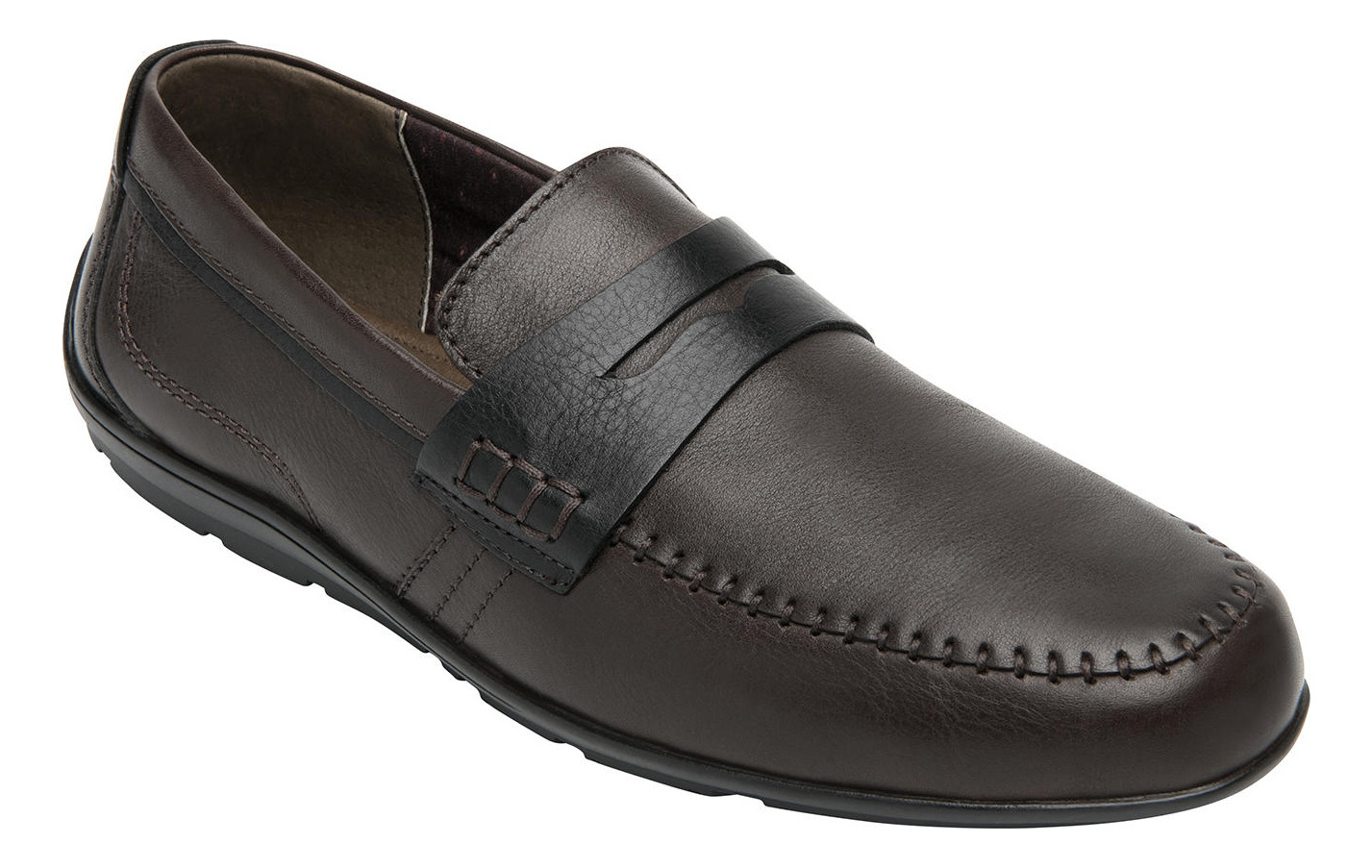 MOCASINES HOMBRE FLEXI CUERO COS CAFÉ OSC - 2