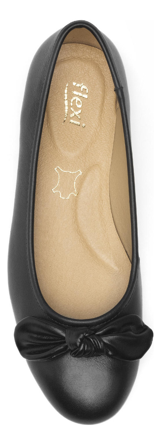 BALLERINAS MUJER FLEXI CUERO NEGRO MARIE - 6