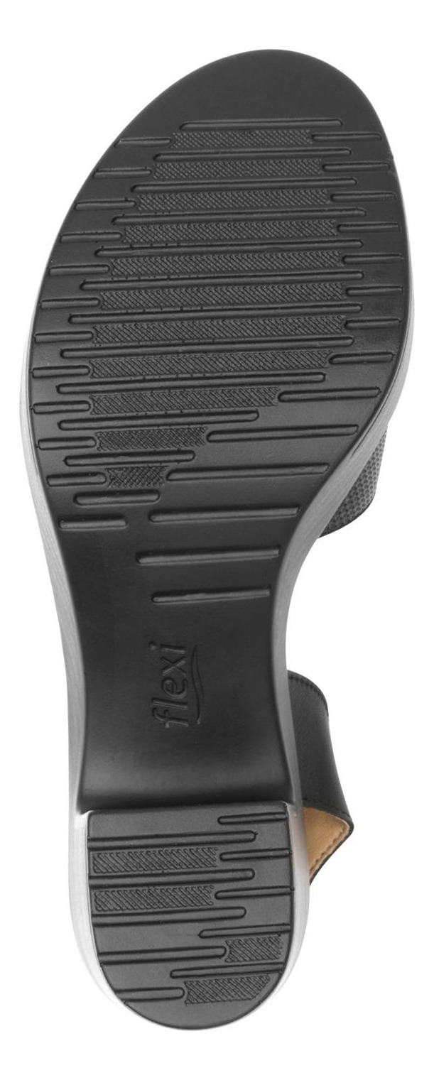 SANDALIAS MUJER FLEXI CUERO NEGRO LORY - 4