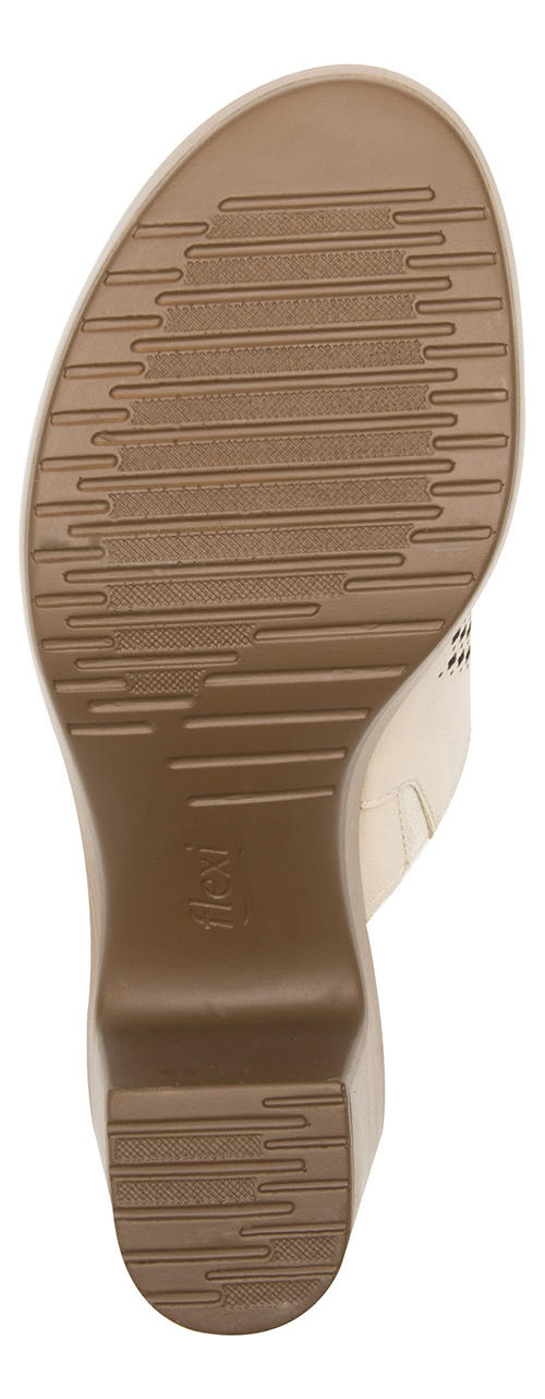 SANDALIAS MUJER FLEXI CUERO BEIGE LORY - 3