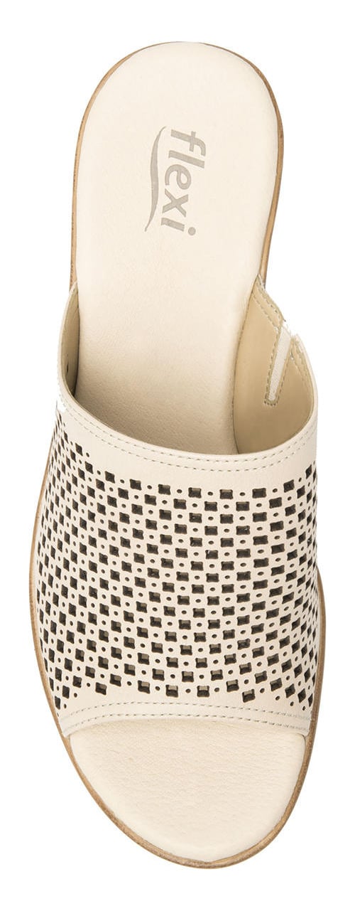 SANDALIAS MUJER FLEXI CUERO BEIGE LORY - 5
