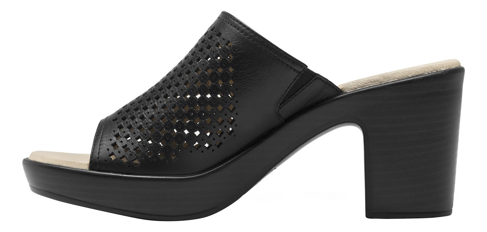 SANDALIAS MUJER FLEXI CUERO NEGRO LORY - 3
