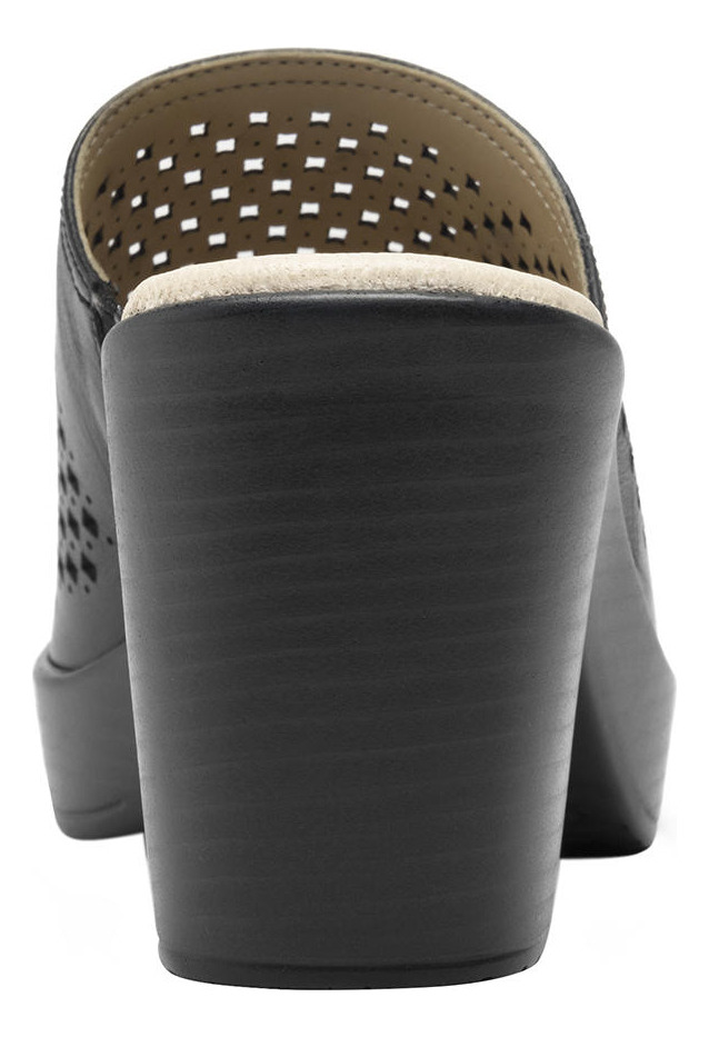 SANDALIAS MUJER FLEXI CUERO NEGRO LORY - 5