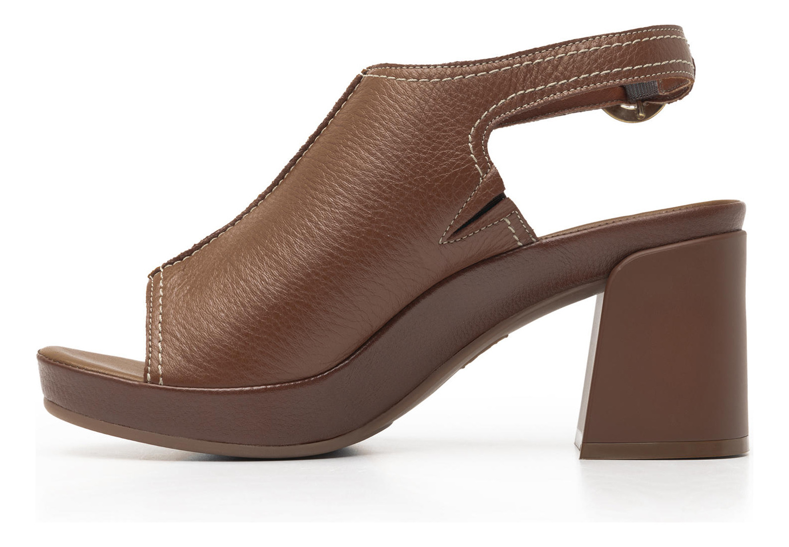 SANDALIAS MUJER FLEXI CUERO 122703 CAFÉ BIRGIT - 4