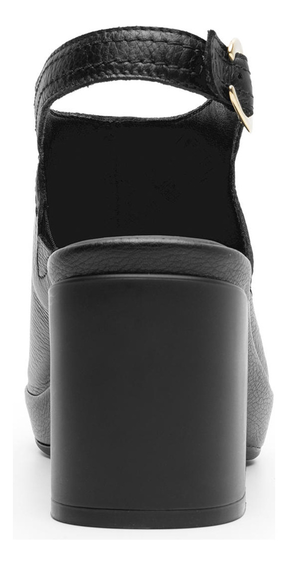 SANDALIAS MUJER FLEXI CUERO 122703 NEGRA BIRGIT - 4