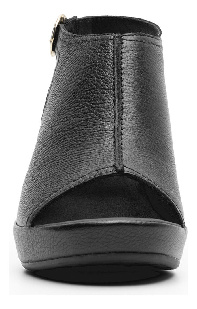 SANDALIAS MUJER FLEXI CUERO 122703 NEGRA BIRGIT - 5