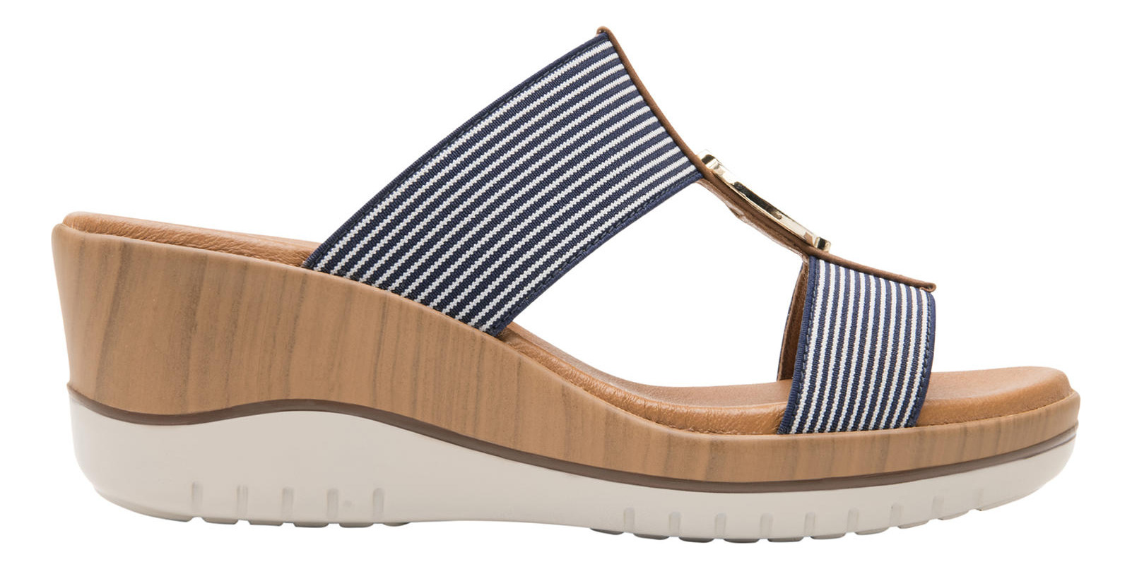 SANDALIAS MUJER FLEXI TEXTIL AZUL EMILY - 1
