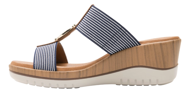 SANDALIAS MUJER FLEXI TEXTIL AZUL EMILY - 3