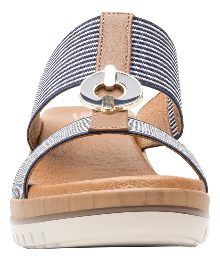 SANDALIAS MUJER FLEXI TEXTIL AZUL EMILY - 5