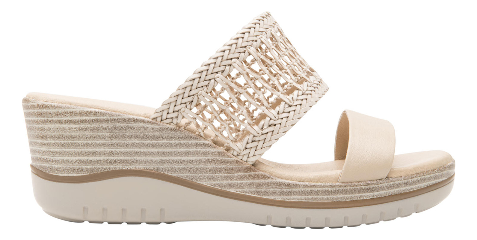 SANDALIAS MUJER FLEXI CUERO EMILY BEIGE - 1