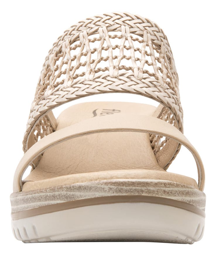 SANDALIAS MUJER FLEXI CUERO EMILY BEIGE - 3