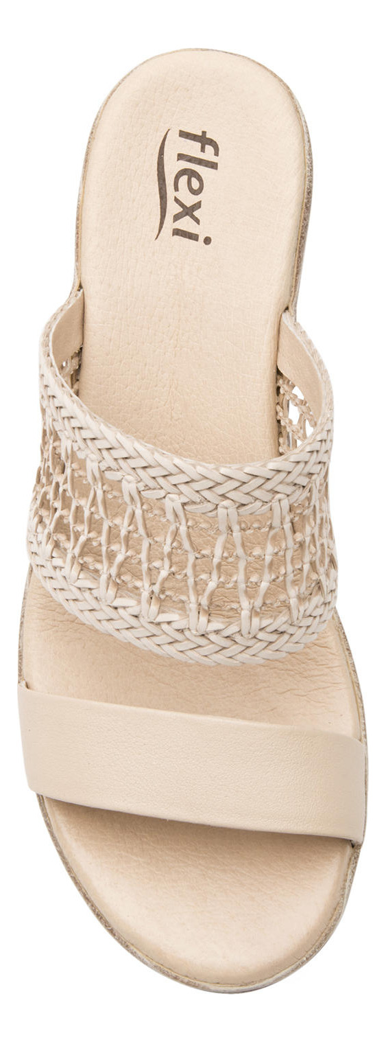 SANDALIAS MUJER FLEXI CUERO EMILY BEIGE - 5