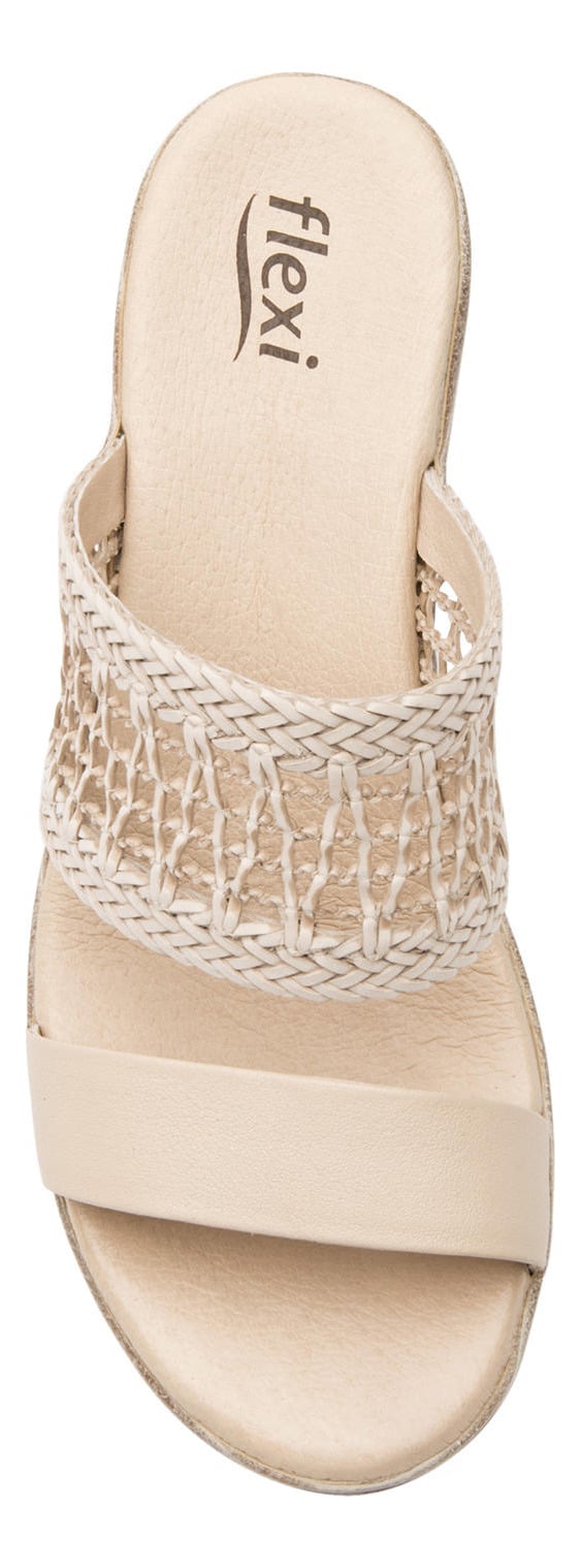 SANDALIAS MUJER FLEXI CUERO EMILY BEIGE - 5