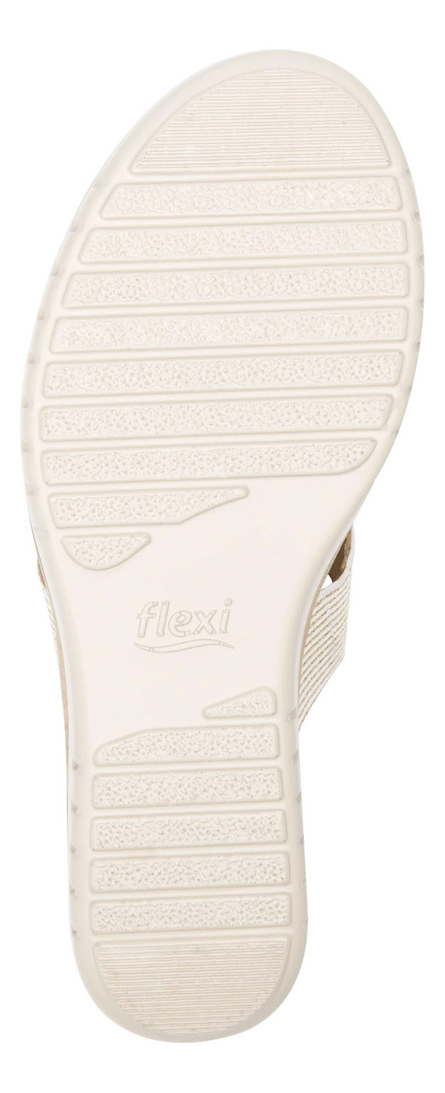 SANDALIAS MUJER FLEXI TEXTIL DORADO EMILY - 4