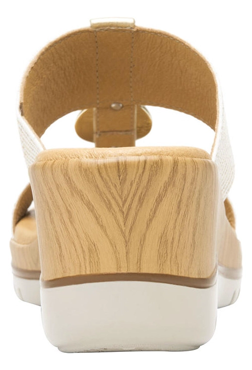 SANDALIAS MUJER FLEXI TEXTIL DORADO EMILY - 6