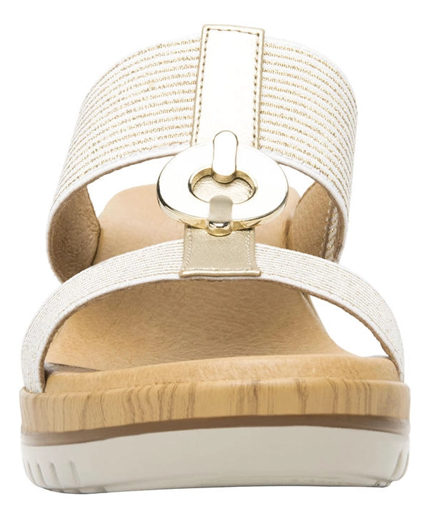 SANDALIAS MUJER FLEXI TEXTIL DORADO EMILY - 7