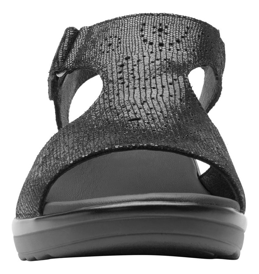 SANDALIAS MUJER FLEXI CUERO NEGRO AMAPOLA - 3