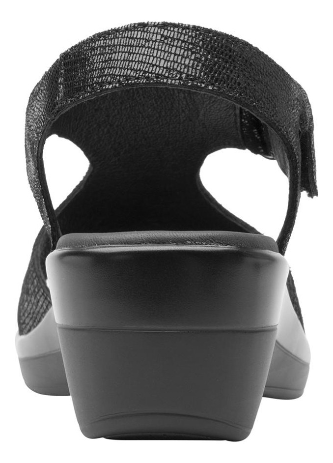 SANDALIAS MUJER FLEXI CUERO NEGRO AMAPOLA - 4