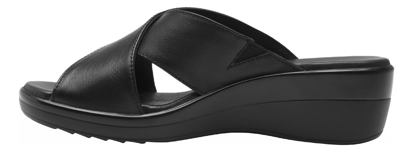 SANDALIAS MUJER FLEXI CUERO NEGRO AMAPOLA - 3