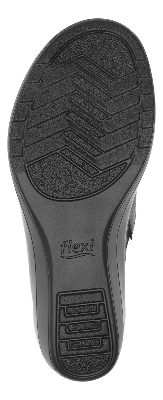 SANDALIAS MUJER FLEXI CUERO NEGRO AMAPOLA - 6