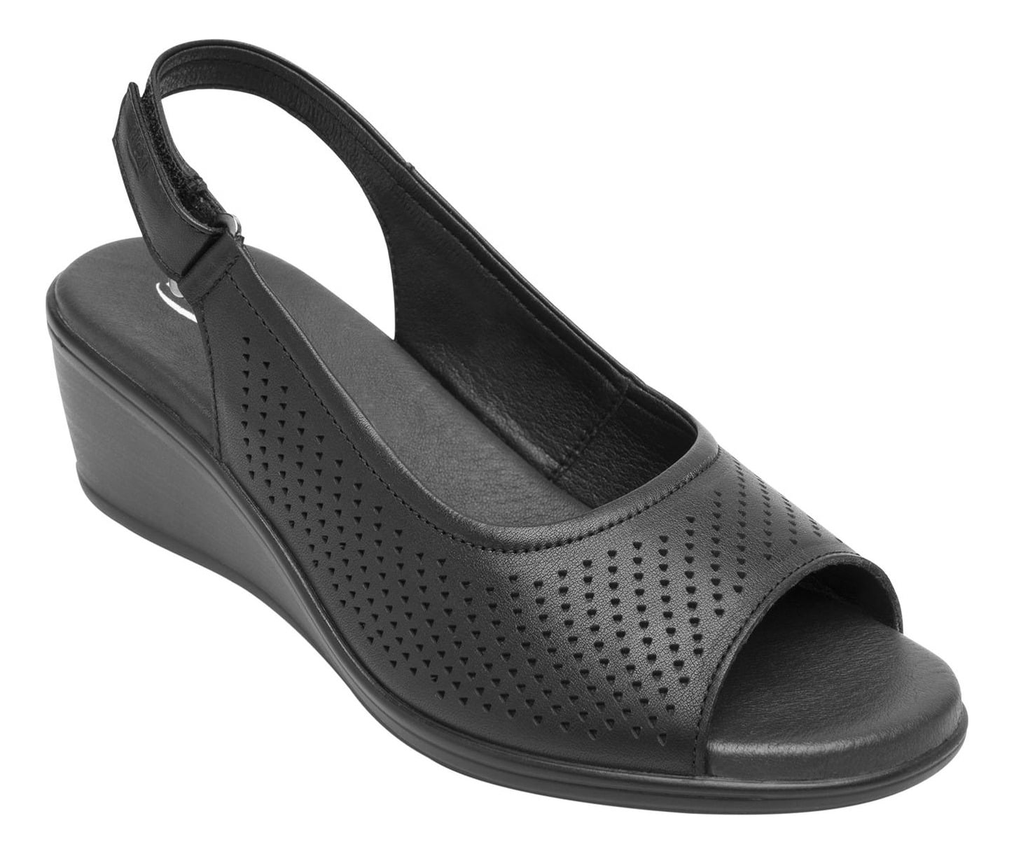 SANDALIAS MUJER FLEXI CUERO NEGRO ZURA - 2