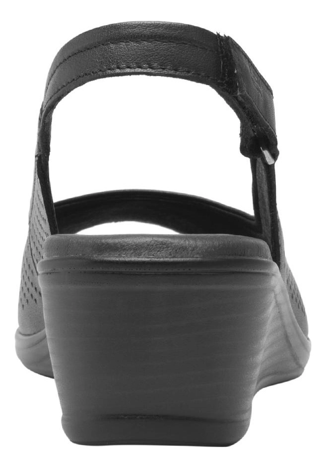 SANDALIAS MUJER FLEXI CUERO NEGRO ZURA - 4