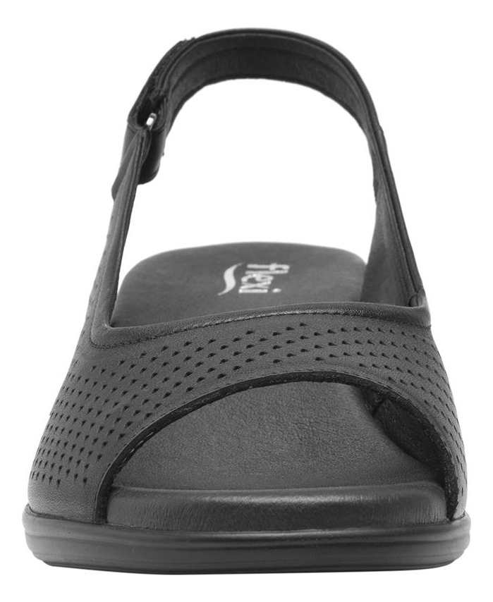 SANDALIAS MUJER FLEXI CUERO NEGRO ZURA - 7