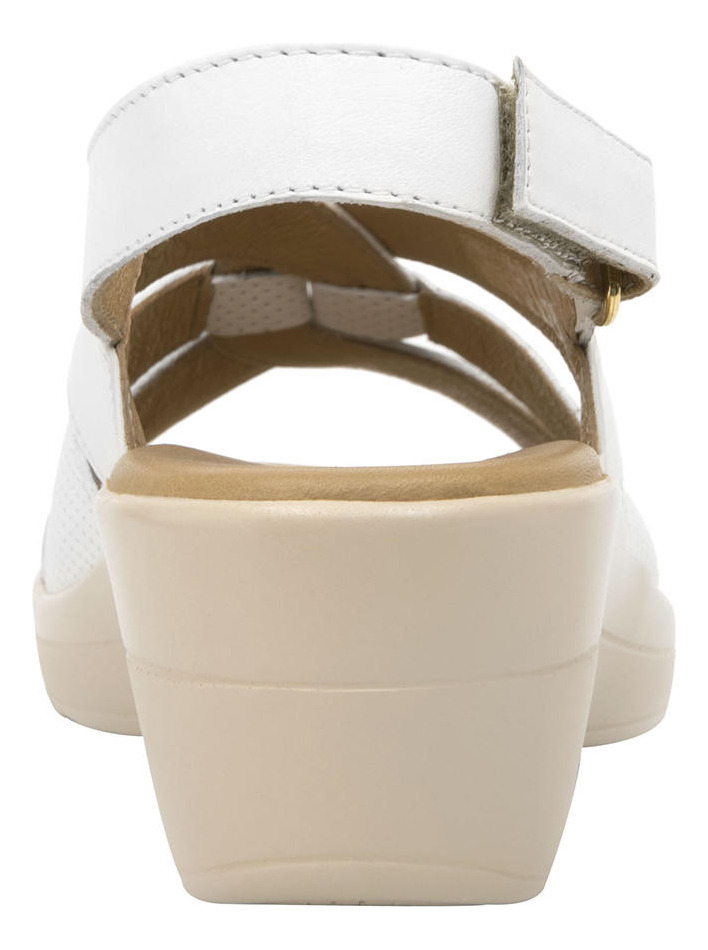 SANDALIAS MUJER FLEXI CUERO BLANCO AMAPOLA - 4