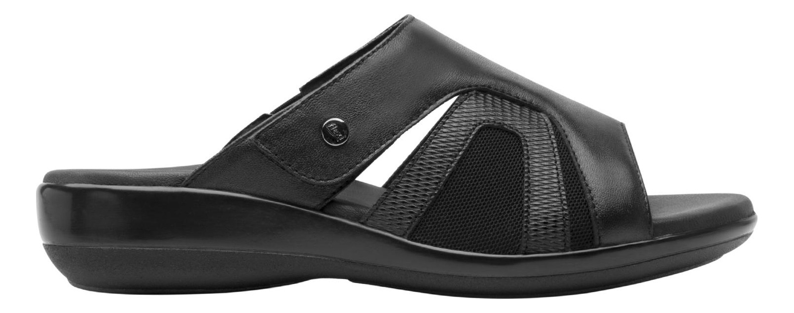 SANDALIAS MUJER FLEXI CUERO NEGRO GAIA - 1