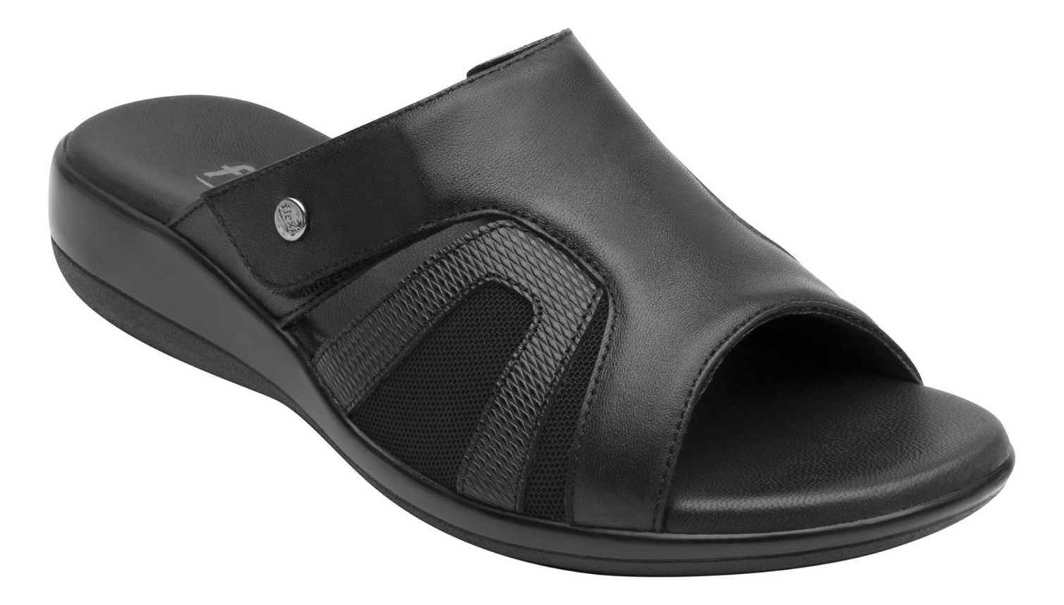 SANDALIAS MUJER FLEXI CUERO NEGRO GAIA - 2
