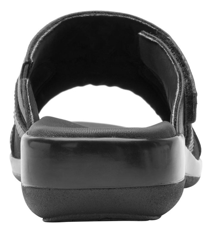 SANDALIAS MUJER FLEXI CUERO NEGRO GAIA - 4