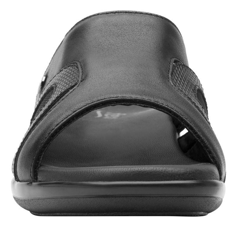 SANDALIAS MUJER FLEXI CUERO NEGRO GAIA - 5