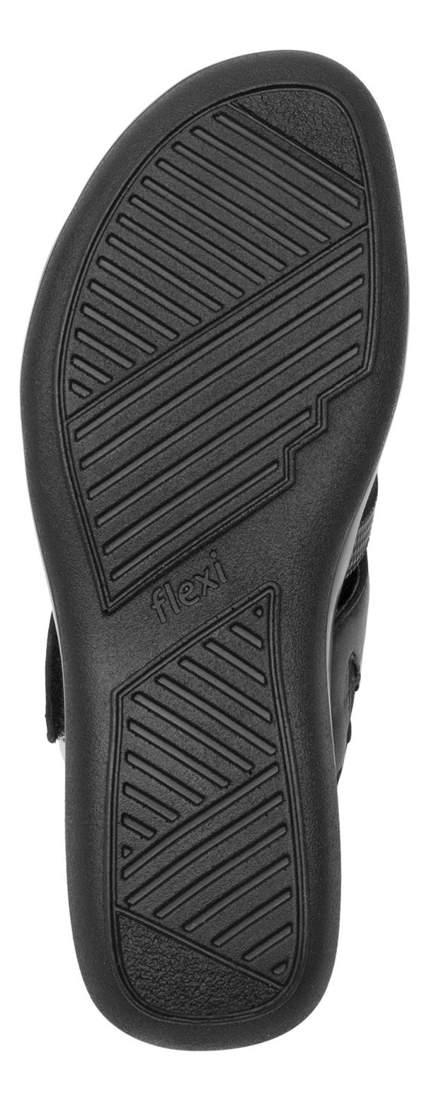 SANDALIAS MUJER FLEXI CUERO NEGRO GAIA - 7
