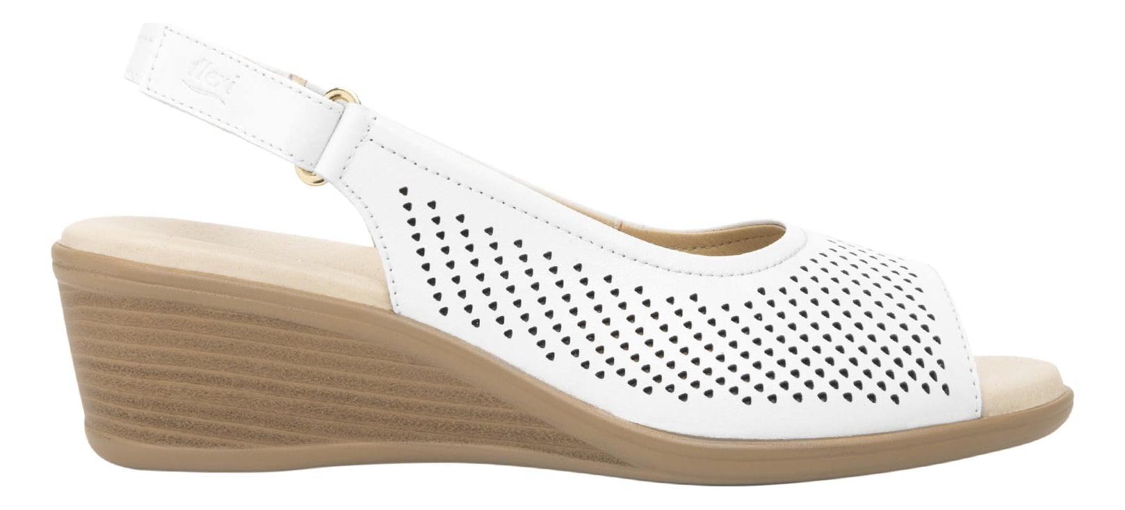 SANDALIAS MUJER FLEXI CUERO BLANCO ZURA - 1