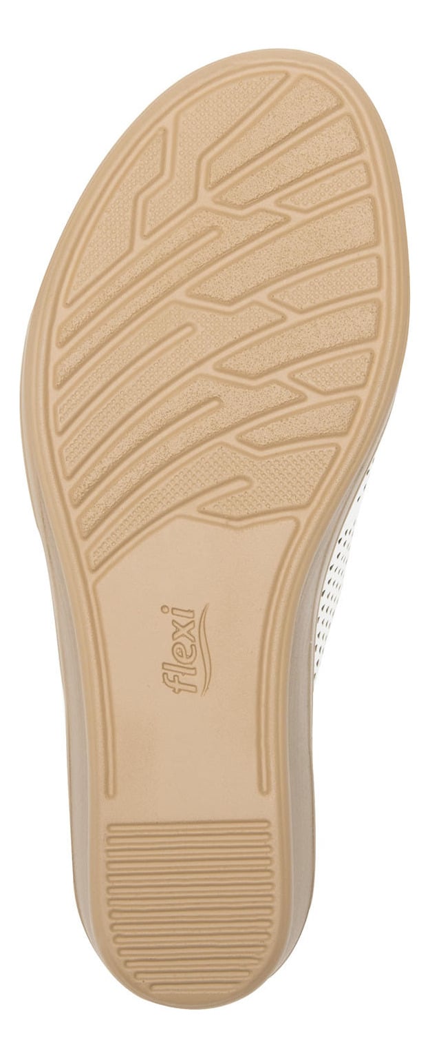 SANDALIAS MUJER FLEXI CUERO BLANCO ZURA - 6