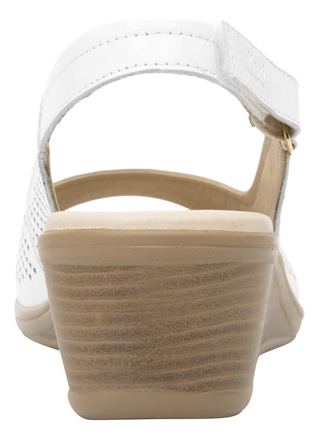 SANDALIAS MUJER FLEXI CUERO BLANCO ZURA - 7