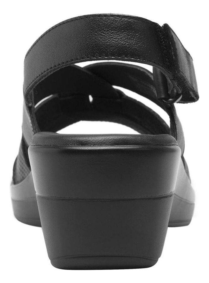 SANDALIAS MUJER FLEXI CUERO NEGRO AMAPOLA - 4