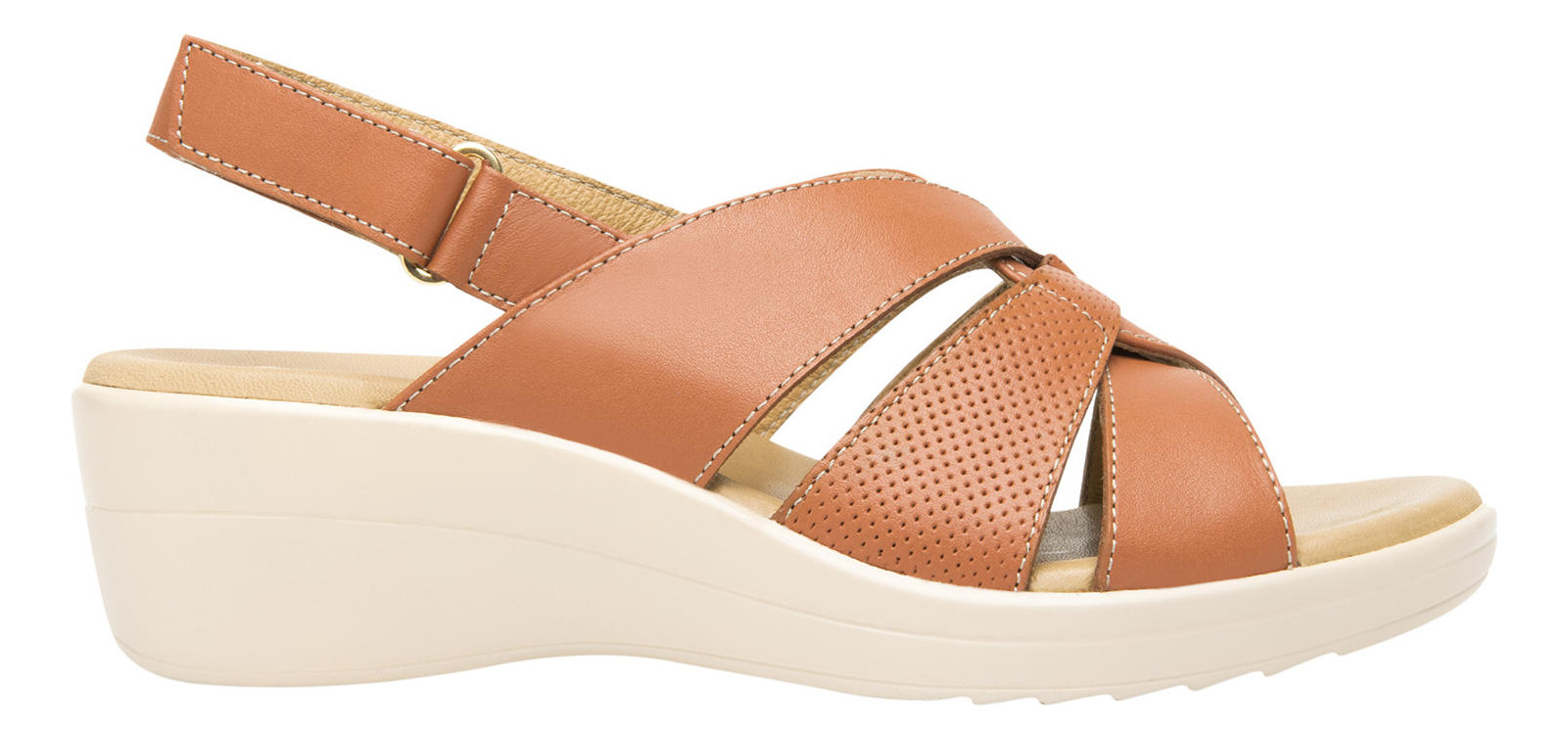 SANDALIAS MUJER FLEXI CUERO AMAPOLA ROSA - 1