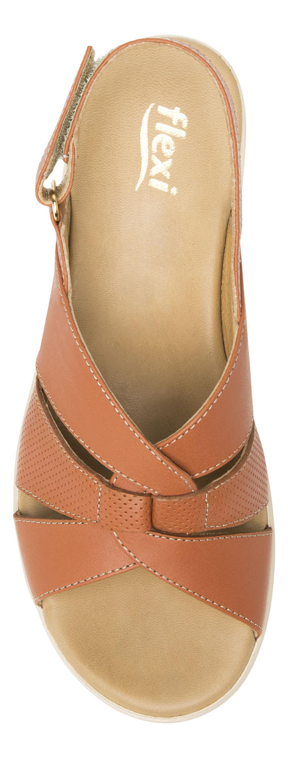 SANDALIAS MUJER FLEXI CUERO AMAPOLA ROSA - 6