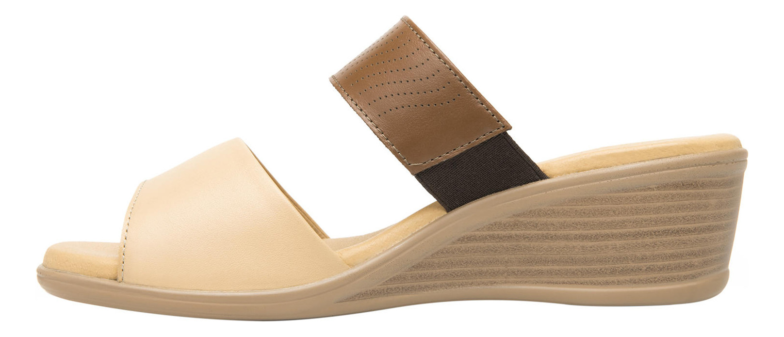 SANDALIAS MUJER FLEXI CUERO ZURA CAFÉ - 3