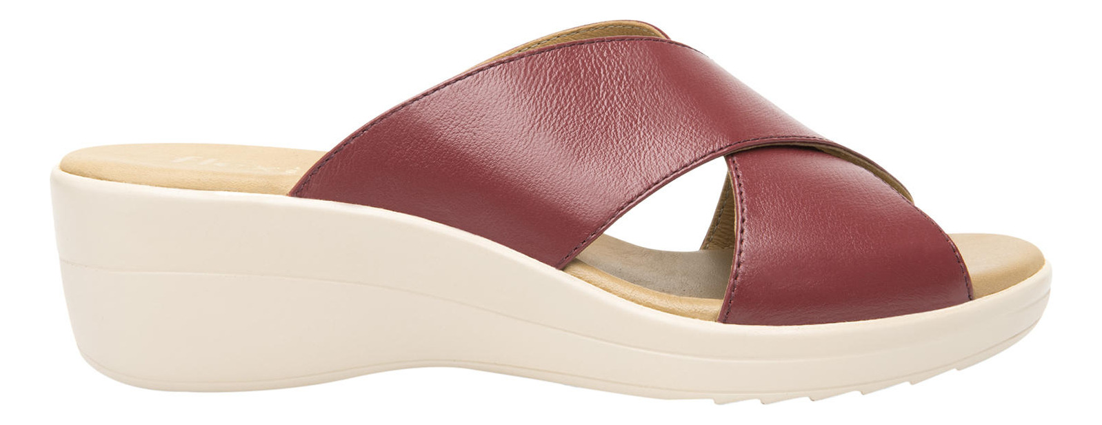 SANDALIAS MUJER FLEXI CUERO ROJO AMAPOLA - 1