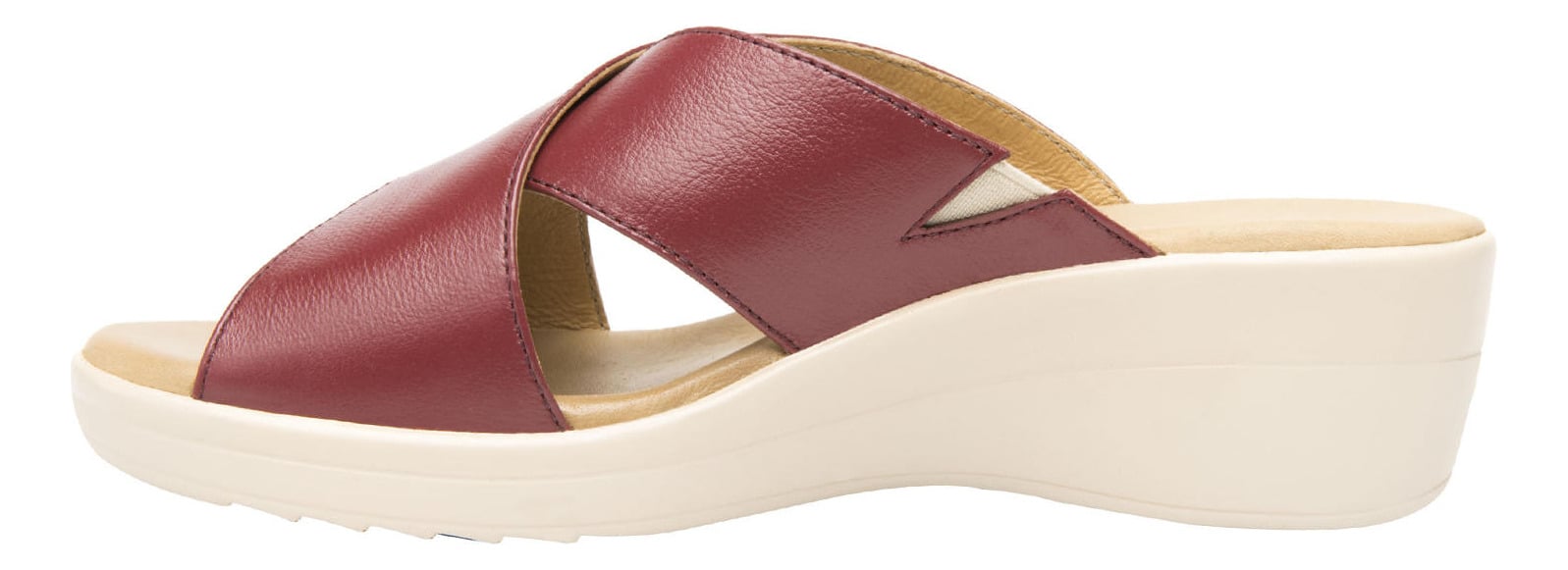 SANDALIAS MUJER FLEXI CUERO ROJO AMAPOLA - 3