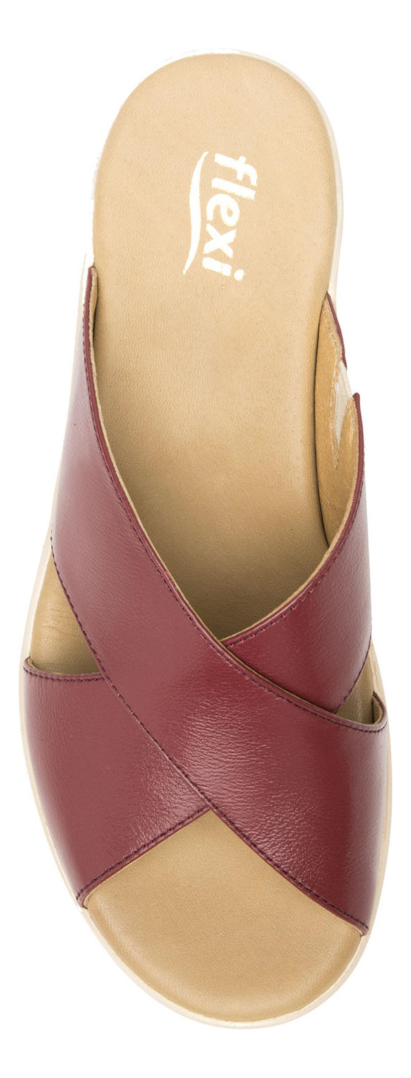 SANDALIAS MUJER FLEXI CUERO ROJO AMAPOLA - 6