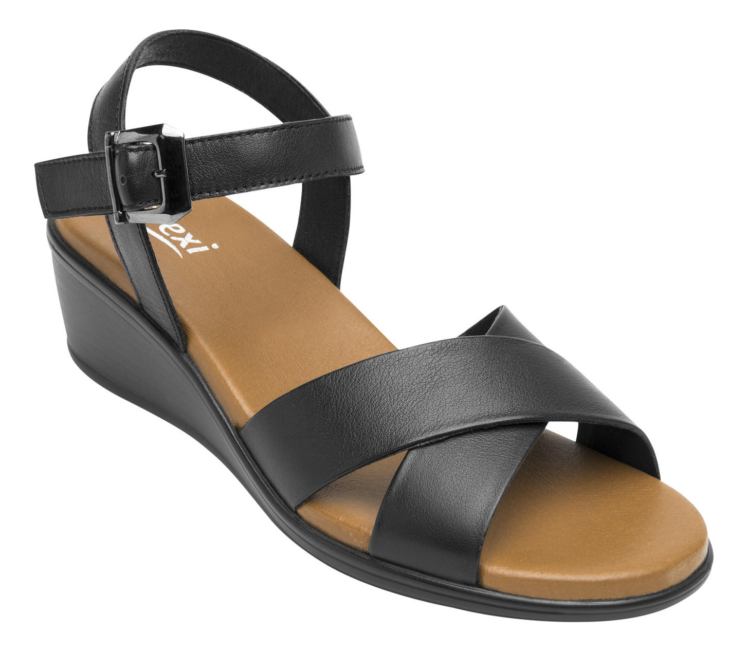 SANDALIA FLEXI MUJER ZURA 123703NEGRO - 2