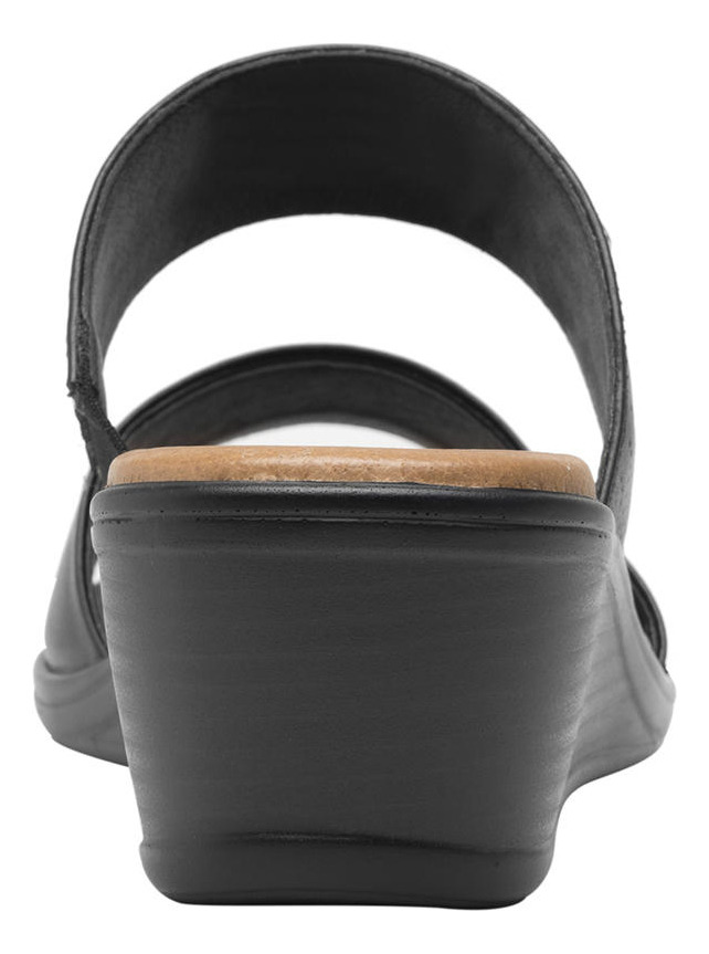 SANDALIAS MUJER FLEXI CUERO NEGRO ZURA - 4
