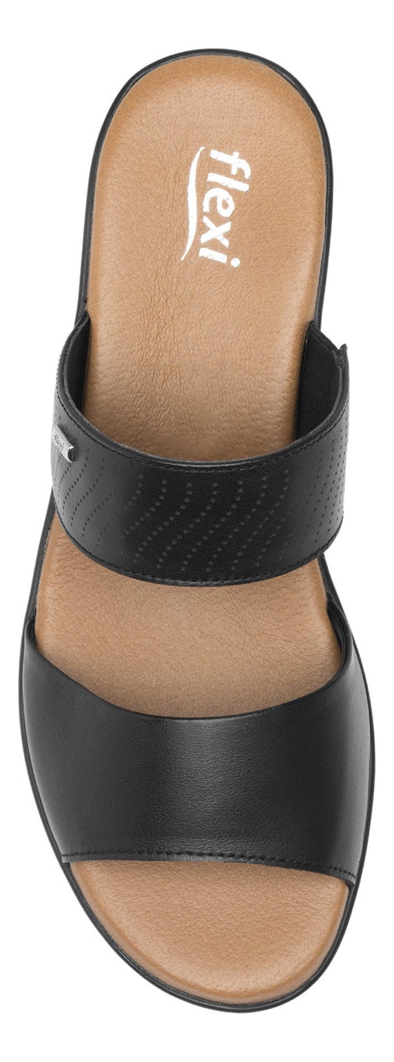 SANDALIAS MUJER FLEXI CUERO NEGRO ZURA - 6