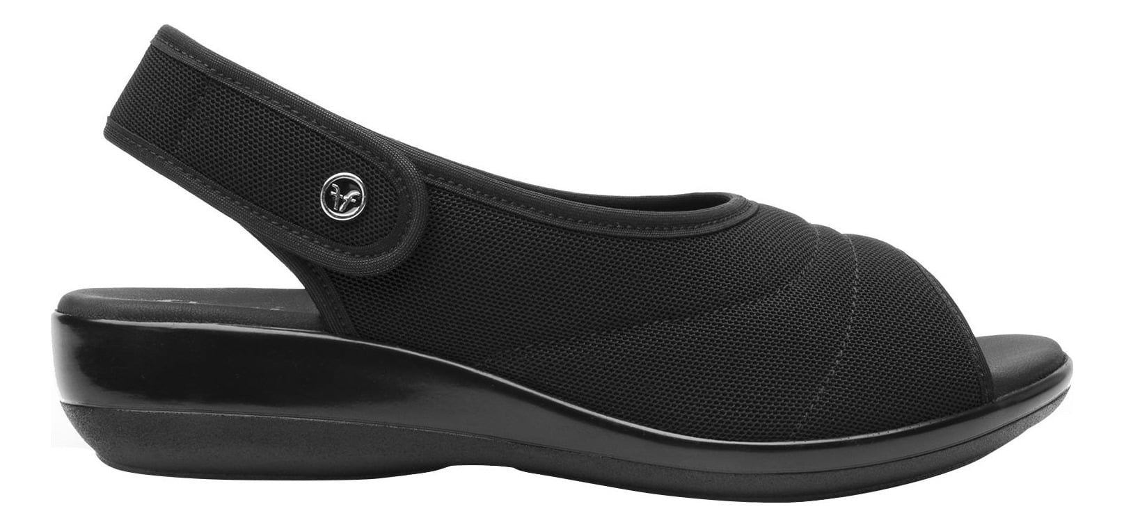 SANDALIAS MUJER FLEXI TEXTIL NEGRO GAIA - 1